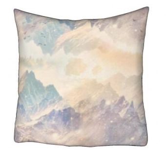 日落山色唯美抱枕SU模型下载_sketchup草图大师SKP模型