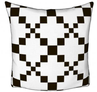 像素菱形白色抱枕SU模型下载_sketchup草图大师SKP模型