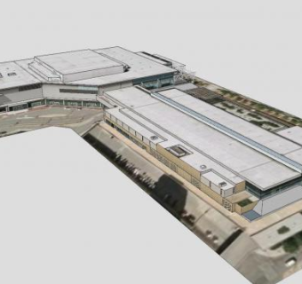 巴尔的摩会展中心建筑SU模型下载_sketchup草图大师SKP模型