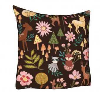 动物森林图案抱枕SU模型下载_sketchup草图大师SKP模型