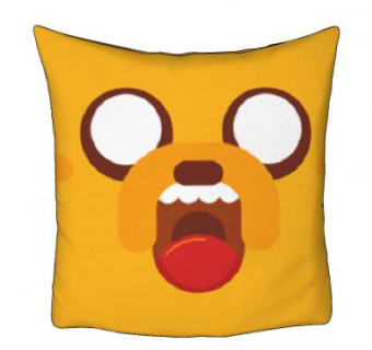 卡通图案黄色抱枕SU模型下载_sketchup草图大师SKP模型