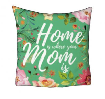 绿色抱枕花卉图案SU模型下载_sketchup草图大师SKP模型