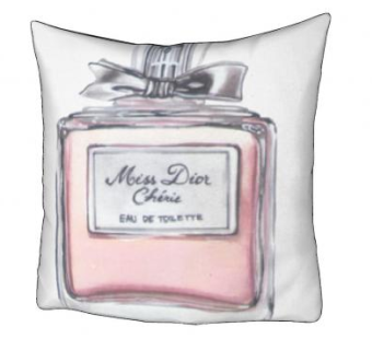 迪奥香水图案抱枕SU模型下载_sketchup草图大师SKP模型