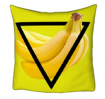 香蕉沙滩黄色抱枕SU模型下载_sketchup草图大师SKP模型