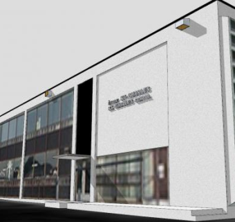 圣查尔斯小学建筑SU模型下载_sketchup草图大师SKP模型