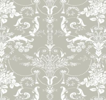 欧式华丽米色花纹背景墙纸SU模型下载_sketchup草图大师SKP模型