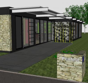 现代私人住宅房子SU模型下载_sketchup草图大师SKP模型