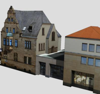 中发银行办公楼SU模型下载_sketchup草图大师SKP模型