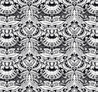 欧式复古黑色花纹室内墙纸设计SU模型下载_sketchup草图大师SKP模型