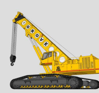 履带式起重机的SU模型_su模型下载 草图大师模型_SKP模型