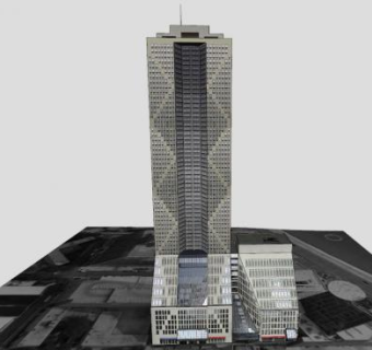 芝加哥建筑高层SU模型下载_sketchup草图大师SKP模型