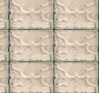 复古立体墙砖背景墙纸SU模型下载_sketchup草图大师SKP模型