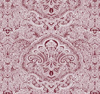 砖红色复古花纹墙纸设计SU模型下载_sketchup草图大师SKP模型