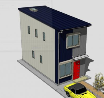 迷你房子建筑SU模型下载_sketchup草图大师SKP模型