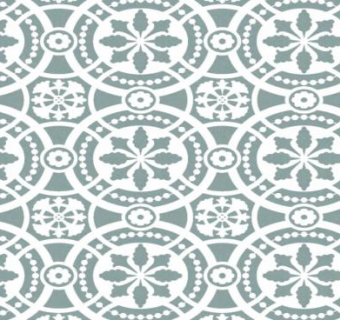 绿松石色墙纸花纹设计SU模型下载_sketchup草图大师SKP模型