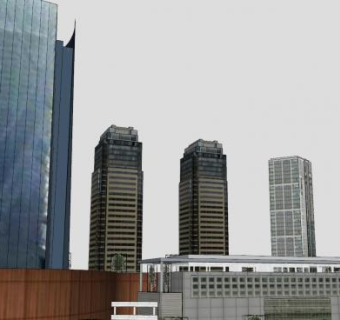 海港高层建筑SU模型下载_sketchup草图大师SKP模型