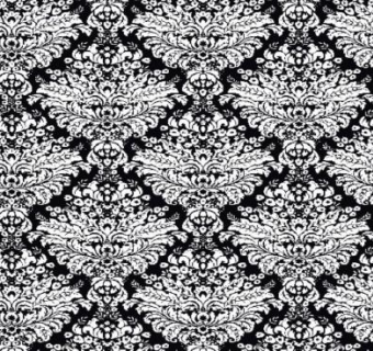 黑色复古印花墙纸设计SU模型下载_sketchup草图大师SKP模型