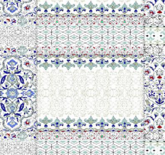 现代拼接花纹图案墙纸SU模型下载_sketchup草图大师SKP模型