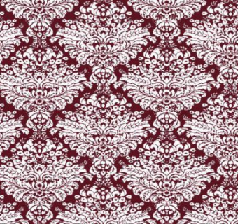 红色复古欧风花纹墙纸设计SU模型下载_sketchup草图大师SKP模型