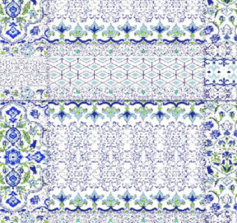 现代风花样花纹墙纸设计SU模型下载_sketchup草图大师SKP模型