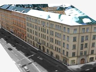 瑞典高层建筑住宅SU模型下载_sketchup草图大师SKP模型