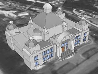 罗马尼亚房子建筑SU模型下载_sketchup草图大师SKP模型