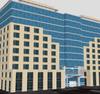 阿联酋酒店建筑SU模型下载_sketchup草图大师SKP模型