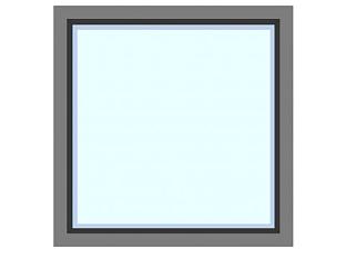 方形玻璃窗户SU模型下载_sketchup草图大师SKP模型