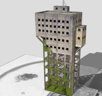 尼科洛高层建筑SU模型下载_sketchup草图大师SKP模型