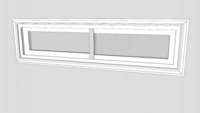 浴室封闭式窗户SU模型下载_sketchup草图大师SKP模型