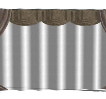 欧式暗色系室内窗帘SU模型下载_sketchup草图大师SKP模型