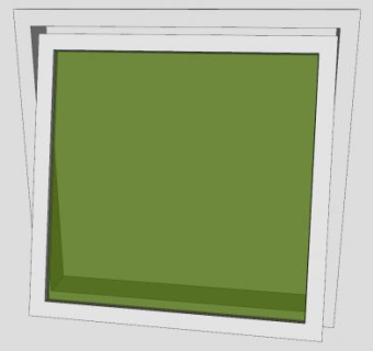 现代住宅上悬窗设计SU模型下载_sketchup草图大师SKP模型