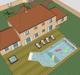 别墅住宅房屋建筑SU模型下载_sketchup草图大师SKP模型