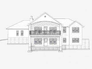 房子住宅白色建筑SU模型下载_sketchup草图大师SKP模型