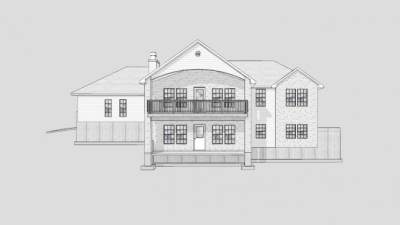 房子住宅白色建筑SU模型下载_sketchup草图大师SKP模型