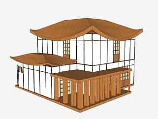 现代<em>日本房子</em>建筑SU模型下载_sketchup草图大师SKP模型