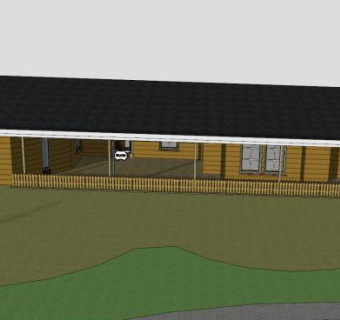 瑞典平房建筑SU模型下载_sketchup草图大师SKP模型
