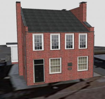 砖建筑公园建筑SU模型下载_sketchup草图大师SKP模型