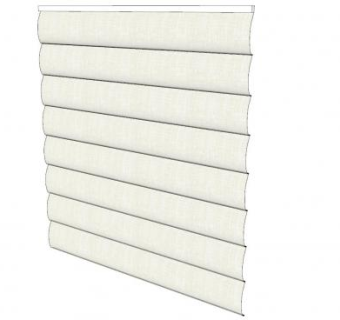 罗马风格波浪卷帘SU模型下载_sketchup草图大师SKP模型