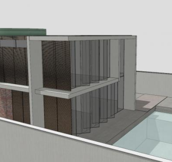 现代化楼房建筑SU模型下载_sketchup草图大师SKP模型
