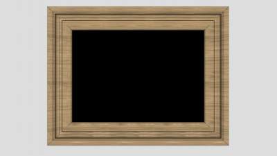 木制相框边框SU模型下载_sketchup草图大师SKP模型