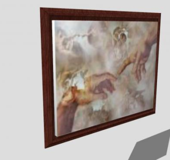 古典手指绘画油画SU模型下载_sketchup草图大师SKP模型