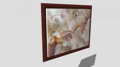 古典手指绘画油画SU模型下载_sketchup草图大师SKP模型