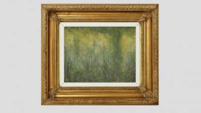 框架的抽象画艺术品SU模型下载_sketchup草图大师SKP模型