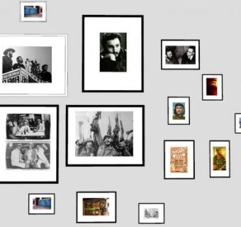 近代古巴黑白摄影照片相框SU模型下载_sketchup草图大师SKP模型