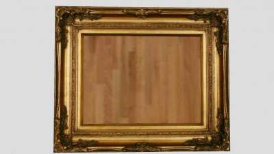 镀金边欧式油画框SU模型下载_sketchup草图大师SKP模型