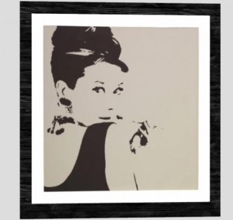 奥黛丽·赫本照片相框SU模型下载_sketchup草图大师SKP模型