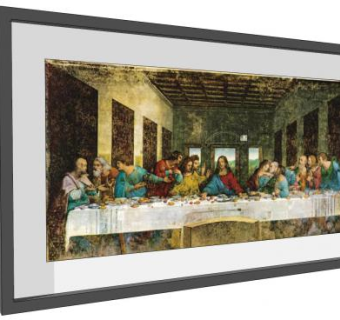 《最后的晚餐》油画挂画SU模型下载_sketchup草图大师SKP模型