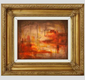 绘画裱框艺术品SU模型下载_sketchup草图大师SKP模型