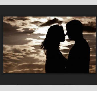 极简主义浪漫爱情相片挂画SU模型下载_sketchup草图大师SKP模型